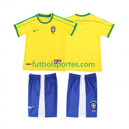 Camiseta Brasil Retro Niño Primera Equipación 1998